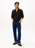 Black Quarter-Zip Fleece Sweatshirt  Men