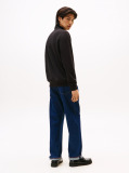 Black Quarter-Zip Fleece Sweatshirt  Men
