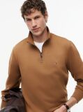 Brown Quarter-Zip Fleece Sweatshirt  Men