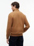 Brown Quarter-Zip Fleece Sweatshirt  Men