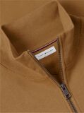 Brown Quarter-Zip Fleece Sweatshirt  Men