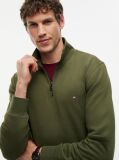 Green Quarter-Zip Fleece Sweatshirt  Men