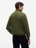 Green Quarter-Zip Fleece Sweatshirt  Men