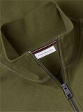 Green Quarter-Zip Fleece Sweatshirt  Men