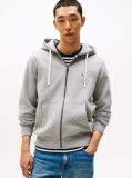 Γκρι Hoody Fleece Με Φερμουάρ  Άνδρες