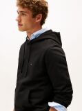 Μαύρο Hoody Από Βαμβακερό Terry Με Κεντητό Σημαιάκι  Άνδρες