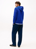 Μπλε Hoody Από Βαμβακερό Terry Με Κεντητό Σημαιάκι  Άνδρες