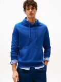Μπλε Hoody Από Βαμβακερό Terry Με Κεντητό Σημαιάκι  Άνδρες