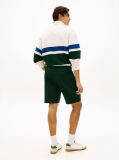 Green Flag Embroidery Sweat Bermuda Shorts  Men
