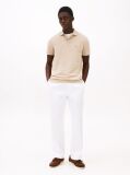 Beige Moisture Wicking Pique Regular Polo Shirt  Men