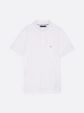 White Moisture Wicking Pique Regular Polo Shirt  Men