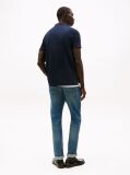 Blue Regular Tipped Jersey Polo Shirt  Men