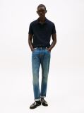 Blue Regular Tipped Jersey Polo Shirt  Men