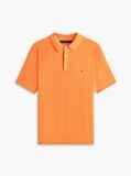 Orange Regular Fit Knit Polo Shirt  Men