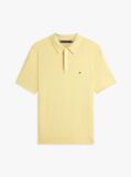 Yellow Regular Fit Knit Polo Shirt  Men