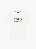 Μπεζ T-Shirt Με Σημαίες Hilfiger  Άνδρες