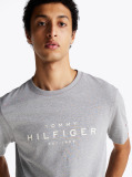 Grey Logo Crew Neck T-Shirt  Men