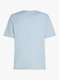 Blue Monotype Printed Label T-Shirt  Men