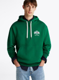 Green Logo Embroidery Hoody  Men