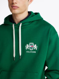 Green Logo Embroidery Hoody  Men