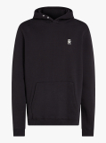 Μαύρο Hoody Με Κεντητό Μονόγραμμα TH Σε Αντίθεση  Άνδρες