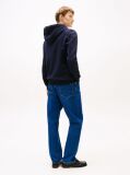 Μπλε Hoody Με Κεντητό Μονόγραμμα TH Σε Αντίθεση  Άνδρες