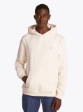White Contrast TH Monogram Embroidery Hoody  Men