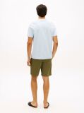 Μπλε Interlock Πλεκτό T-Shirt  Άνδρες