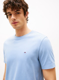 Blue Interlock Knit T-Shirt  Men