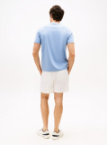 Blue Interlock Knit T-Shirt  Men