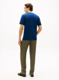 Μπλε Interlock Πλεκτό T-Shirt  Άνδρες