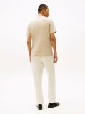 Μπεζ Interlock Πλεκτό T-Shirt  Άνδρες