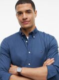 Blue TH Flex Regular Fit Poplin Shirt  Men