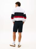 Blue Harlem Linen Blend Relaxed Bermuda Shorts  Men