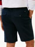Blue Harlem Linen Blend Relaxed Bermuda Shorts  Men