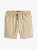 Beige Harlem Linen Blend Relaxed Bermuda Shorts  Men