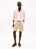 Beige Harlem Linen Blend Relaxed Bermuda Shorts  Men