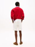 White Harlem Linen Blend Relaxed Bermuda Shorts  Men