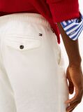White Harlem Linen Blend Relaxed Bermuda Shorts  Men