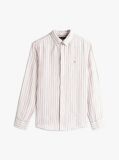 Multi Regular Fit Stripe Linen Shirt  Men