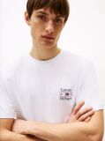 White Logo Crew Neck T-Shirt  Men