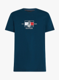 Blue Logo Graphic Crew-Neck T-Shirt  Men