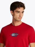 Red Flag Logo Print T-Shirt  Men
