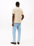 Beige Flag Embroidery T-Shirt  Men