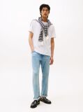 White Flag Embroidery T-Shirt  Men