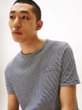 Multi Flag Embroidery Stripe T-Shirt  Men