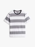 Multi Stripe Crew Neck T-Shirt  Men