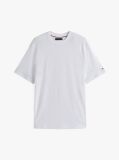 Άσπρο Λινό T-shirt  Άνδρες