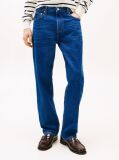 Blue Whiskered Straight Leg Jeans  Men