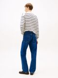 Blue Whiskered Straight Leg Jeans  Men